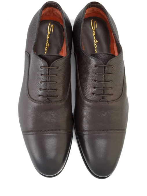 Дерби кожаные на меху SANTONI