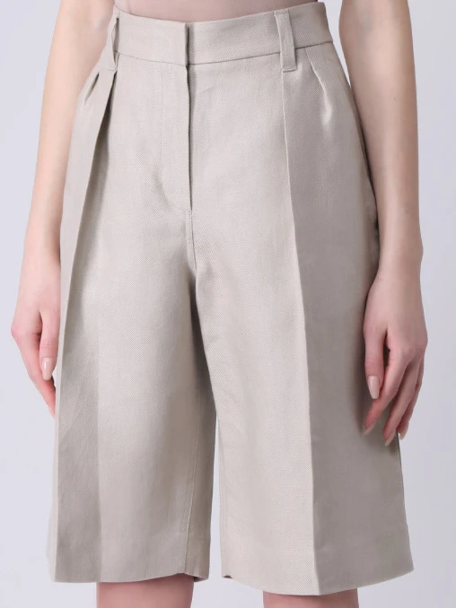 Бермуды льняные BRUNELLO CUCINELLI