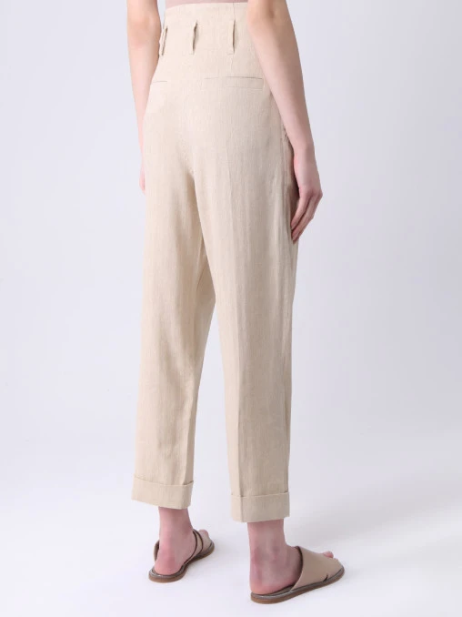 Брюки льняные BRUNELLO CUCINELLI