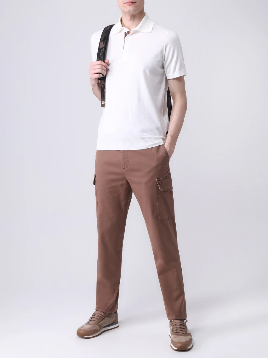 Брюки-карго хлопковые