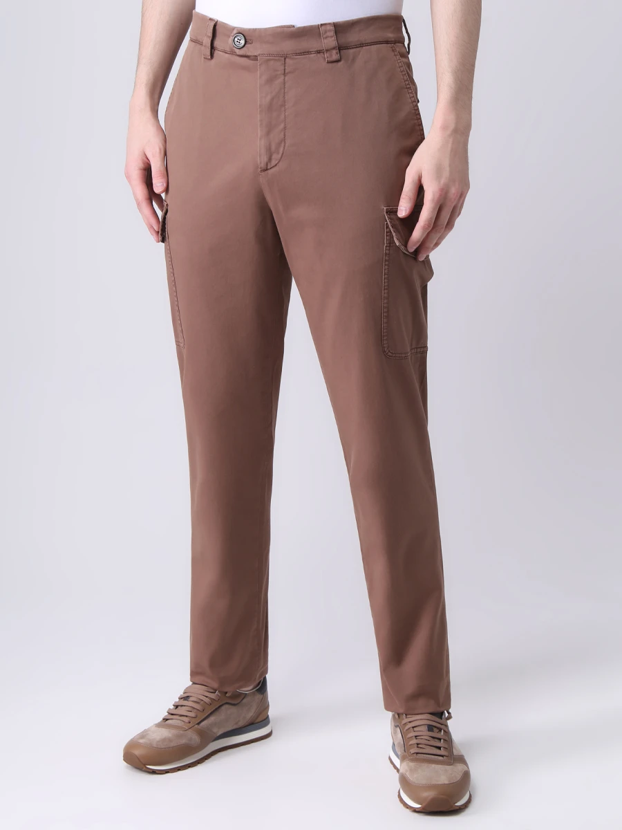 Брюки-карго хлопковые