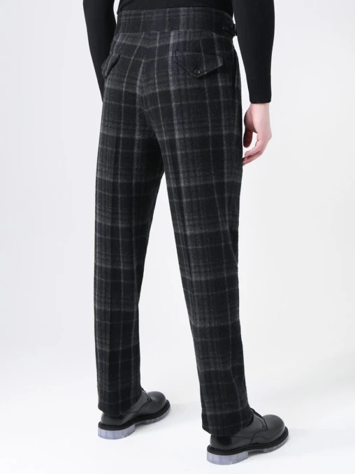 Брюки кашемировые в клетку RALPH LAUREN