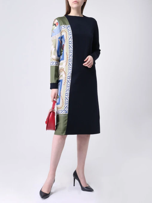 Платье комбинированное S.FERRAGAMO