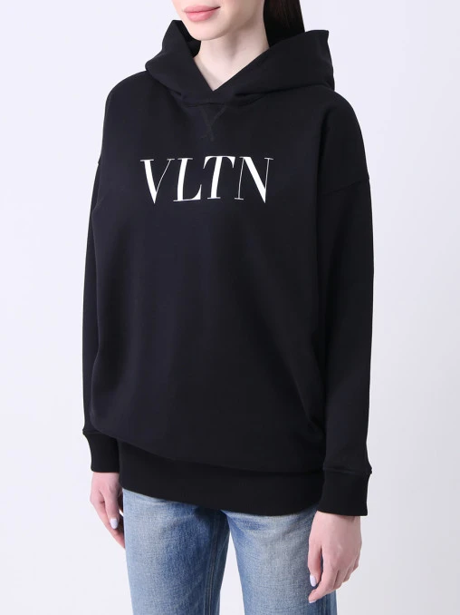 Худи хлопковое с логотипом VALENTINO PAP