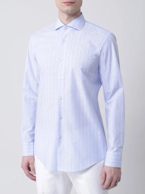 Рубашка Slim Fit в полоску BOSS