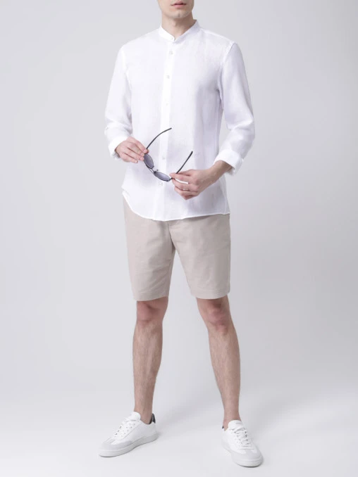 Рубашка Slim Fit льняная BOSS