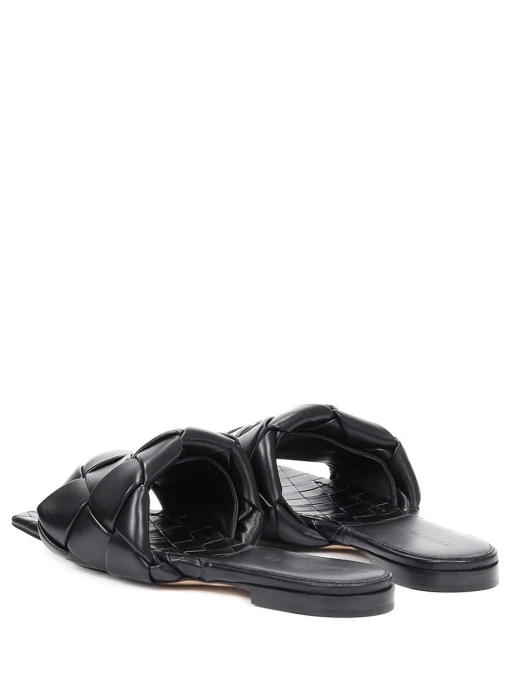 Шлепанцы кожаные BOTTEGA VENETA