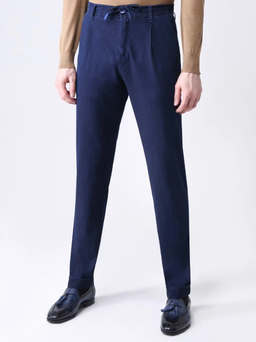 Джинсы Slim Fit на кулиске SCISSOR SCRIPTOR