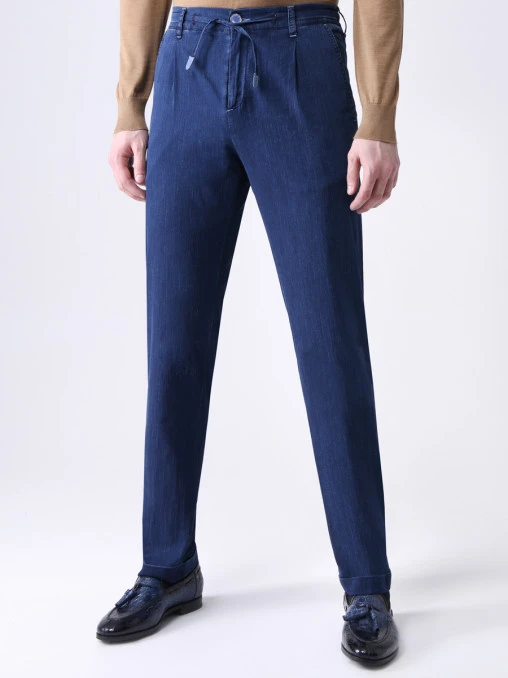 Джинсы Slim Fit на кулиске SCISSOR SCRIPTOR