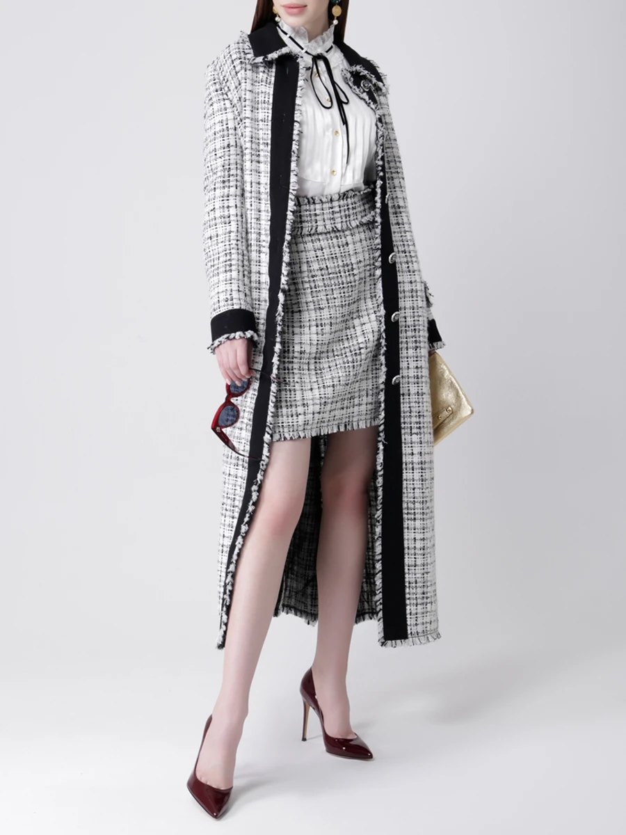 Пальто с бахромой