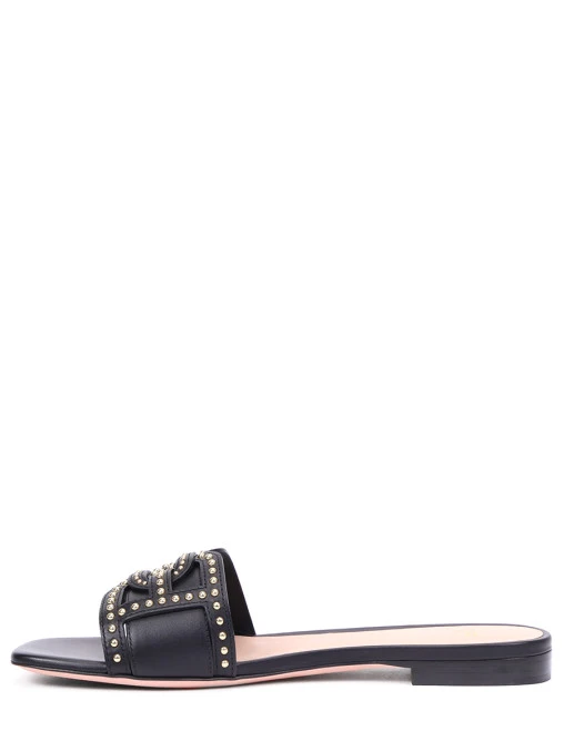 Шлепанцы кожаные Peoni BALLY