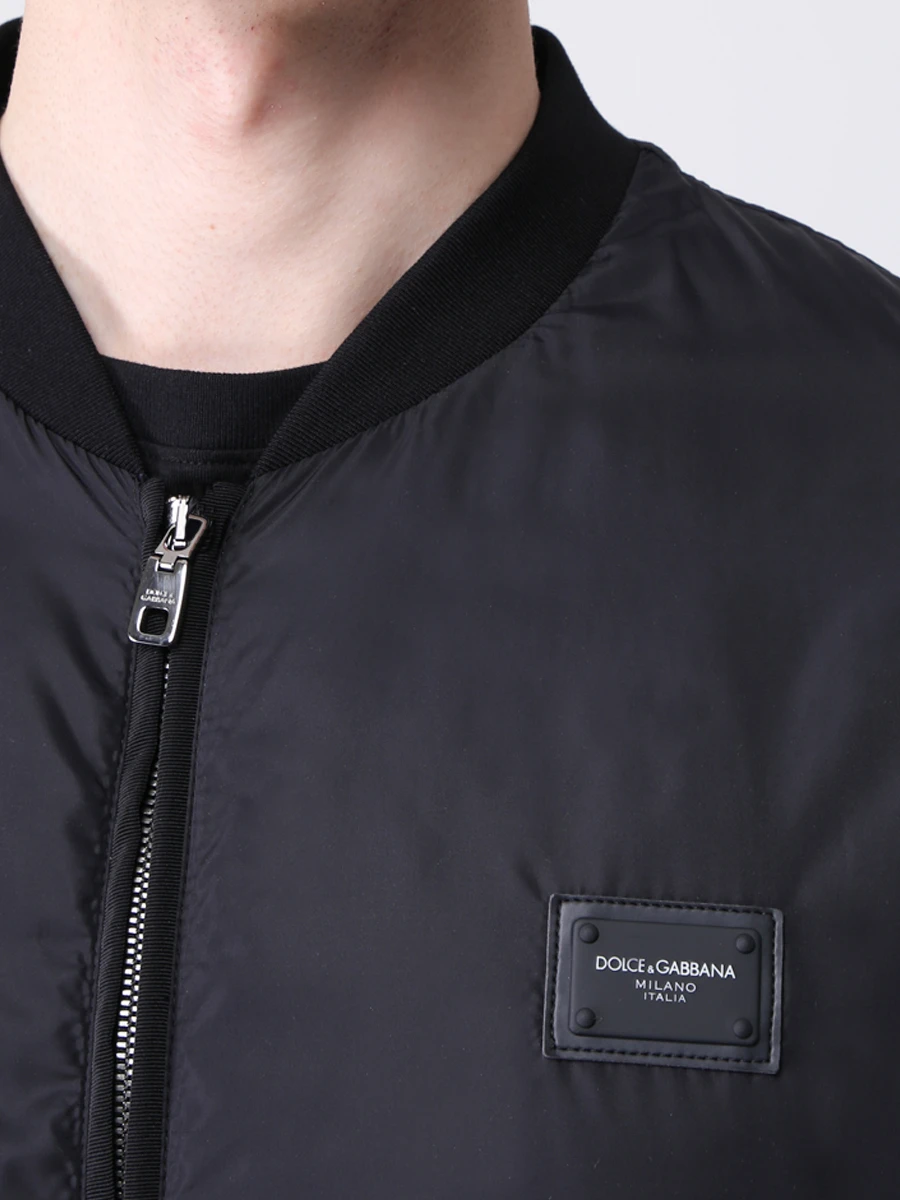 Бомбер однотонный с логотипом