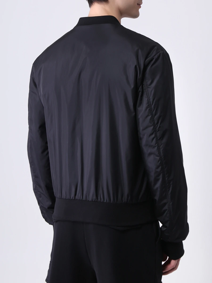 Бомбер однотонный с логотипом