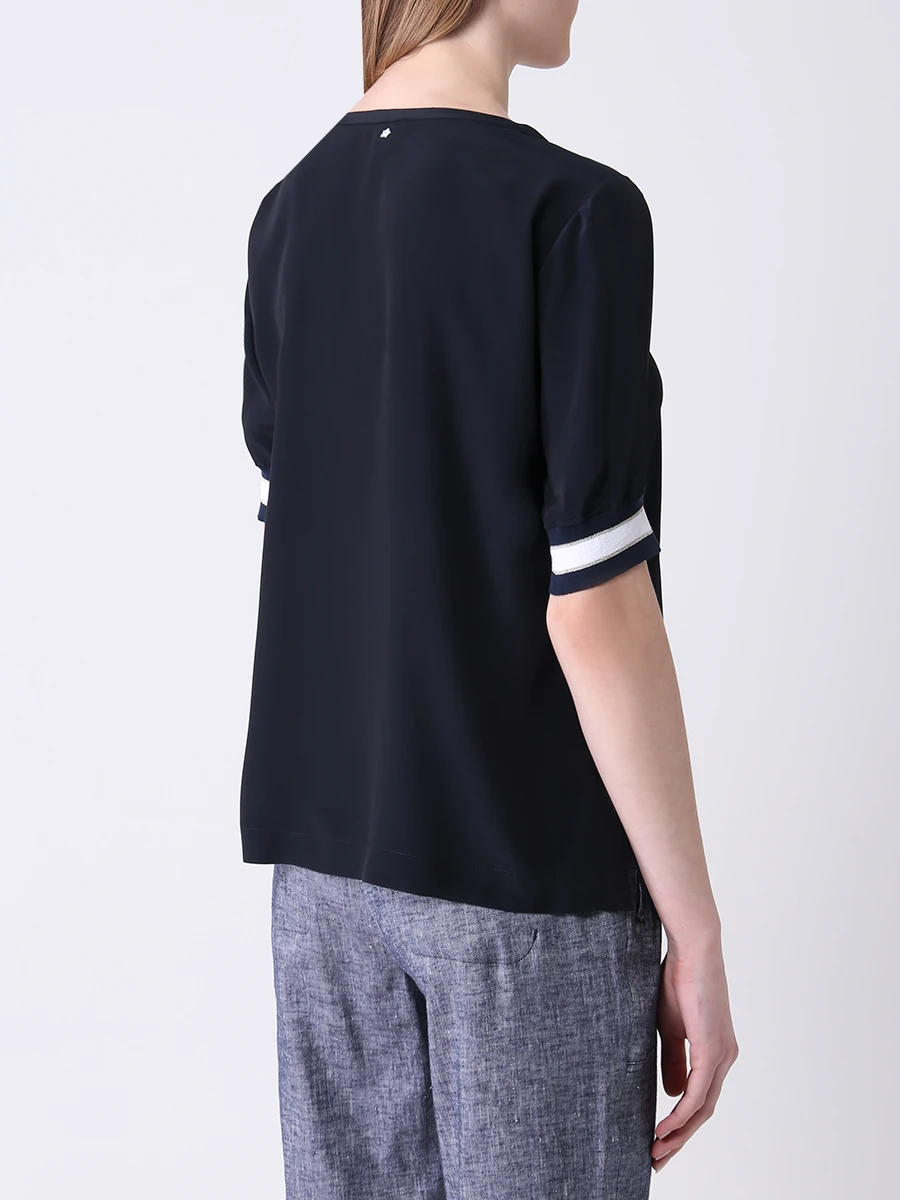 Блуза однотонная