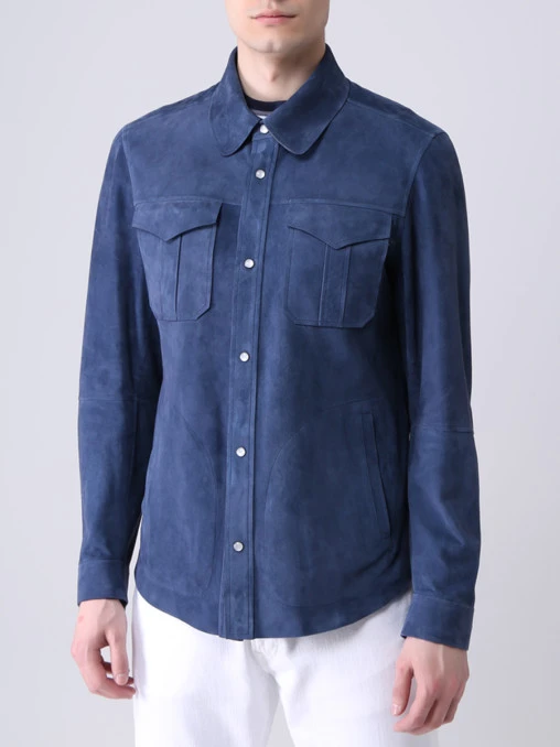 Рубашка Regular Fit замшевая FIORONI CASHMERE