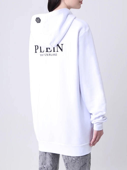 Худи хлопковое с принтом PHILIPP PLEIN