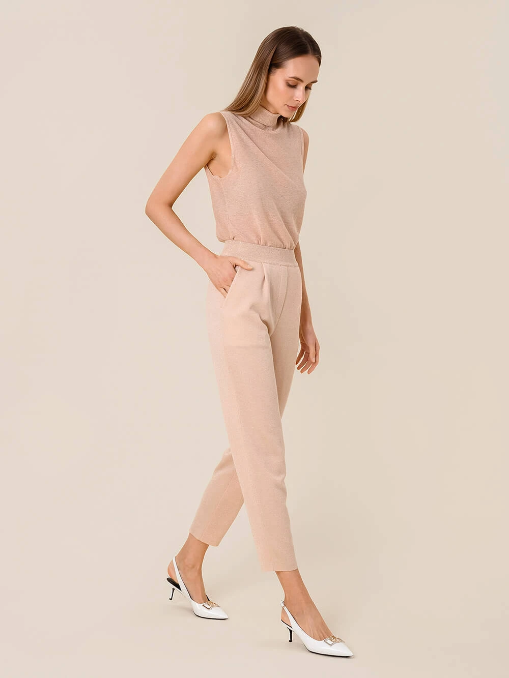 Брюки укороченные