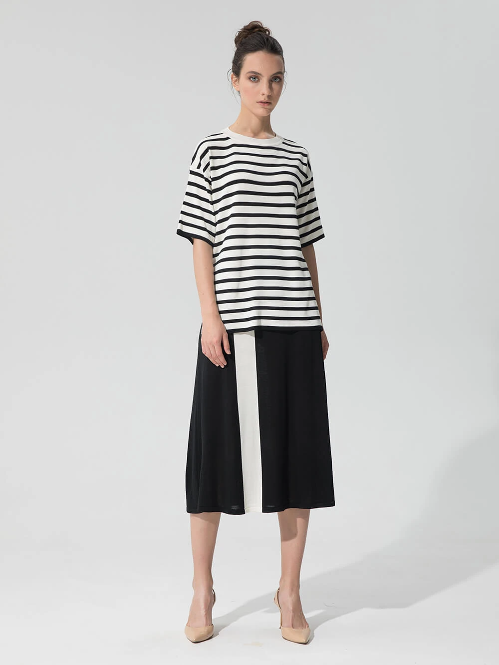 Джемпер шелковый с люрексом