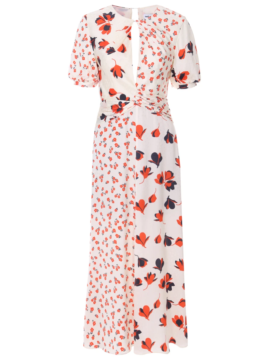 Платье из вискозы с принтом