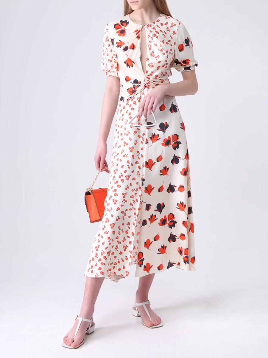 Платье из вискозы с принтом