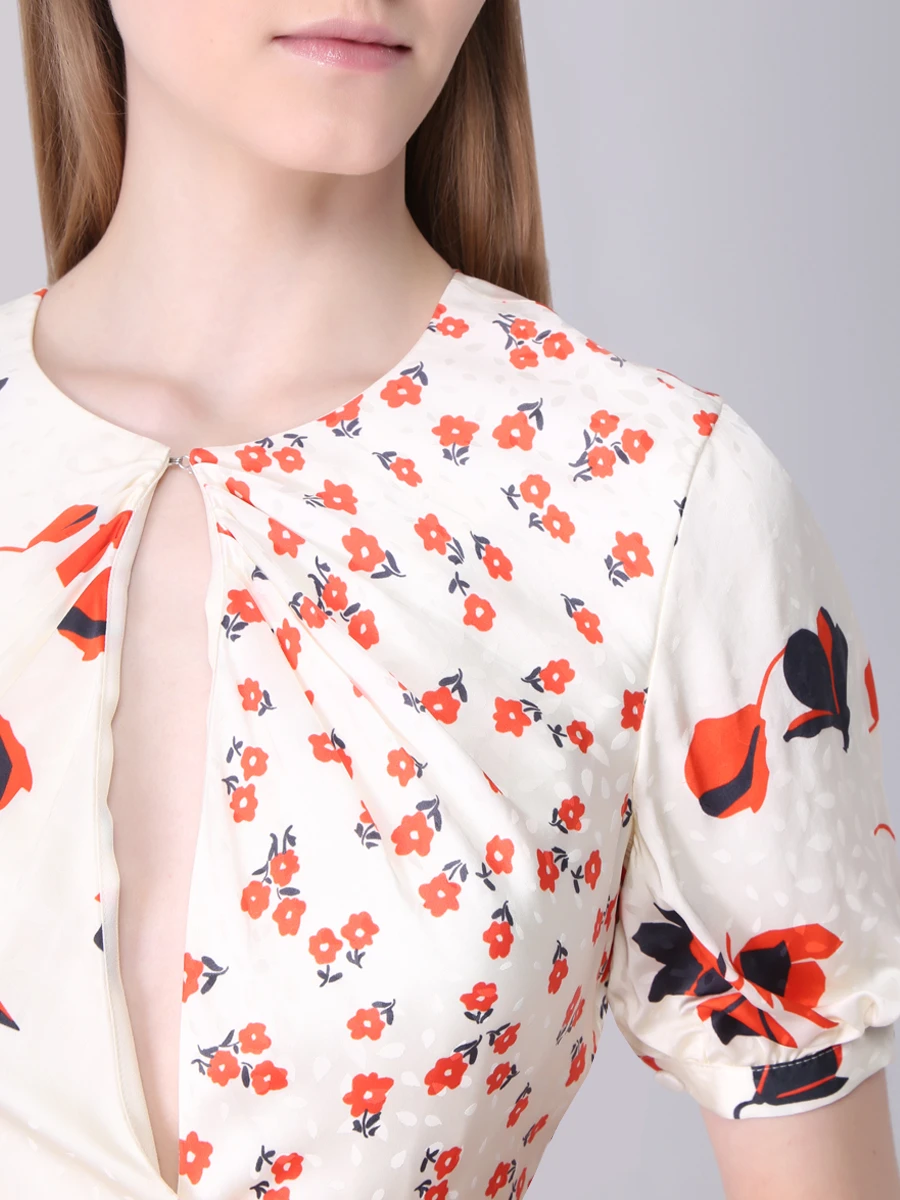 Платье из вискозы с принтом