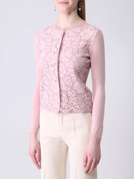 Кардиган с кружевом VALENTINO