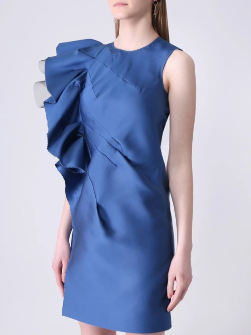 Платье с сеткой LANVIN