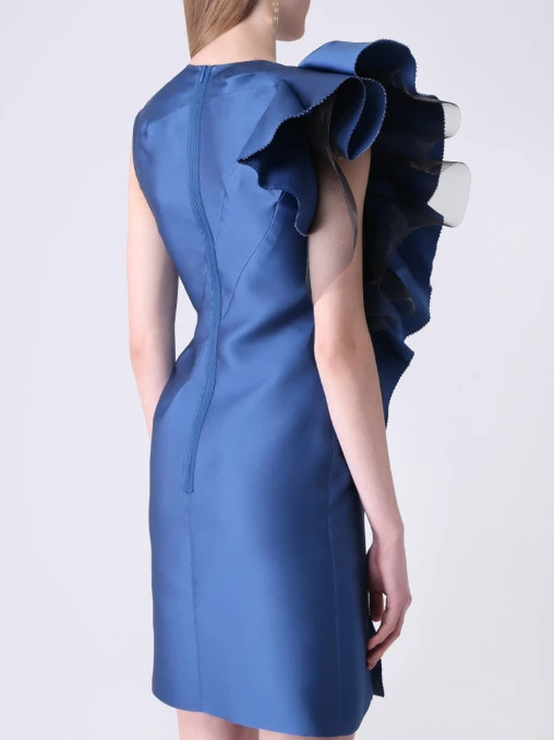 Платье с сеткой LANVIN