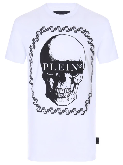 Футболка хлопковая с принтом PHILIPP PLEIN