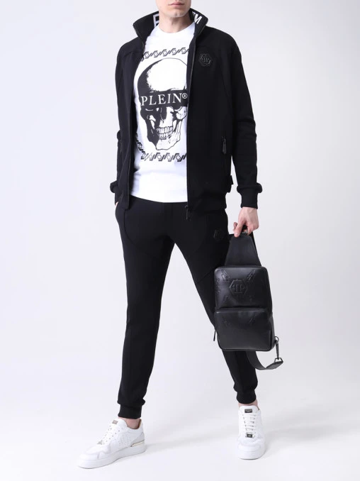 Футболка хлопковая с принтом PHILIPP PLEIN