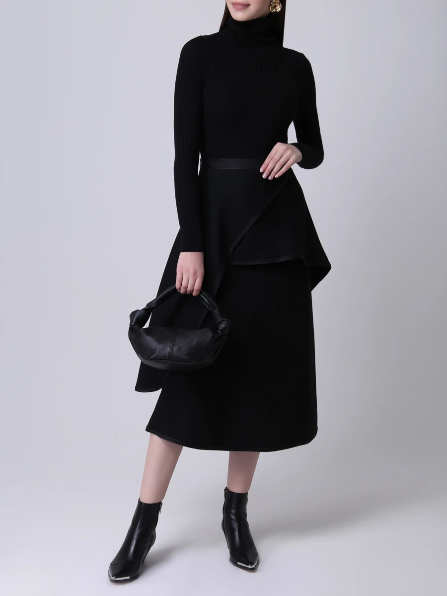 Юбка однотонная