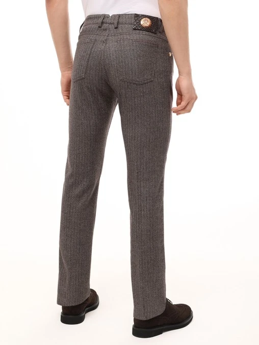 Брюки Slim Fit шерстяные SCISSOR SCRIPTOR