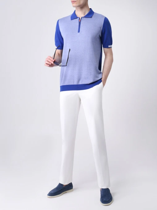 Поло хлопковое KITON