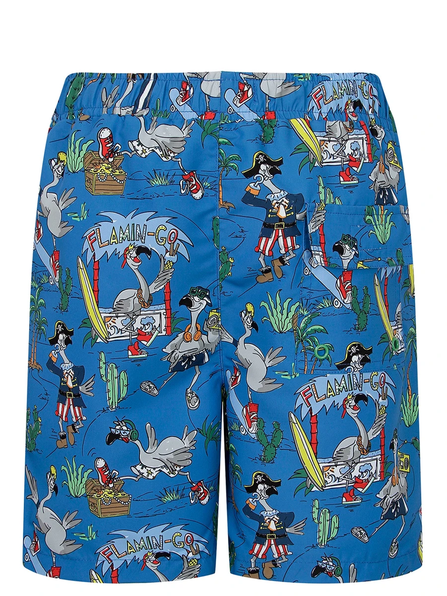 Шорты плавательные принтом