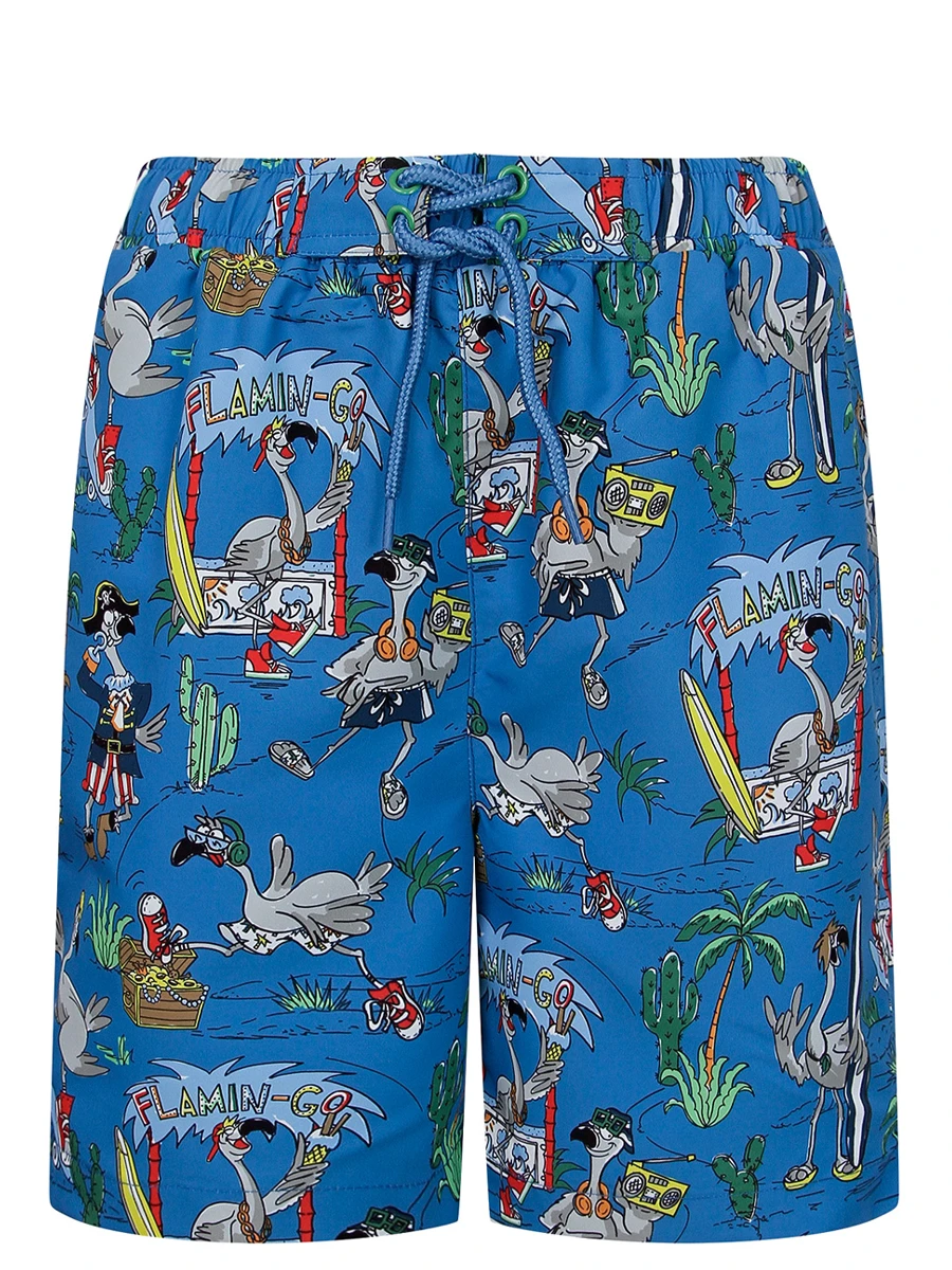 Шорты плавательные принтом