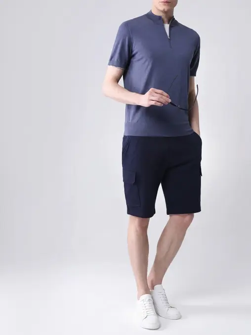 Поло хлопковое BRUNELLO CUCINELLI