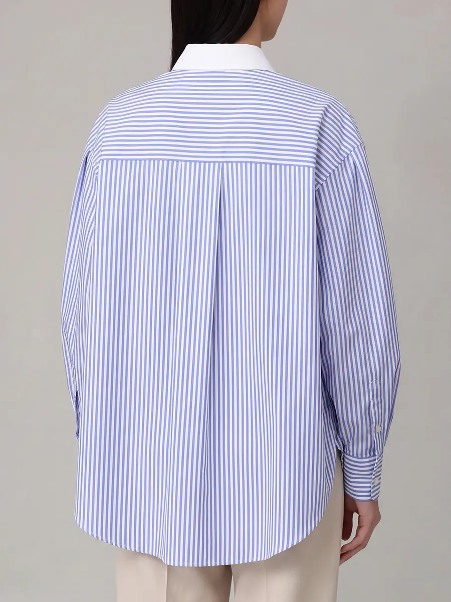 Рубашка хлопковая в полоску