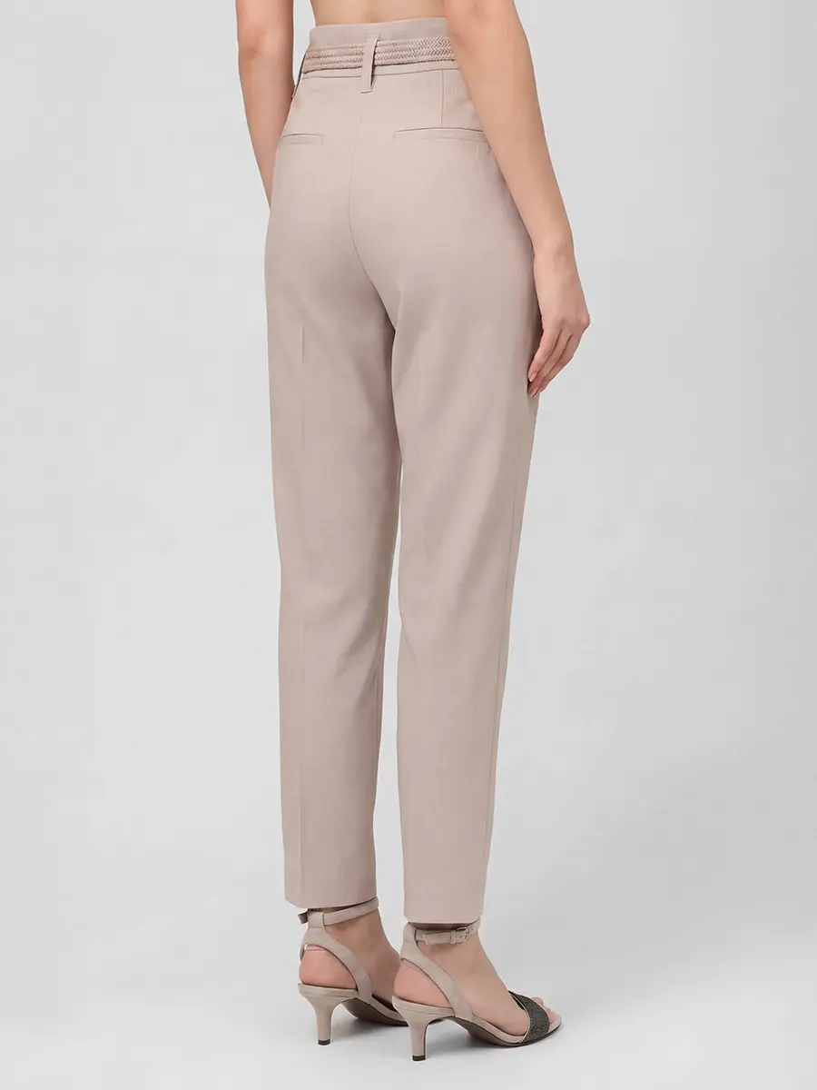 Брюки хлопковые укороченные