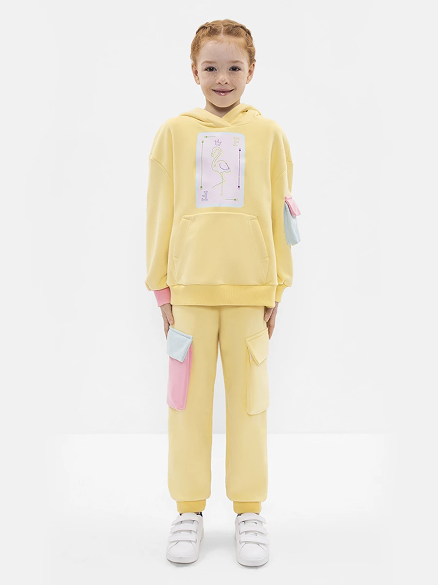 Худи с вышивкой "Фламинго"