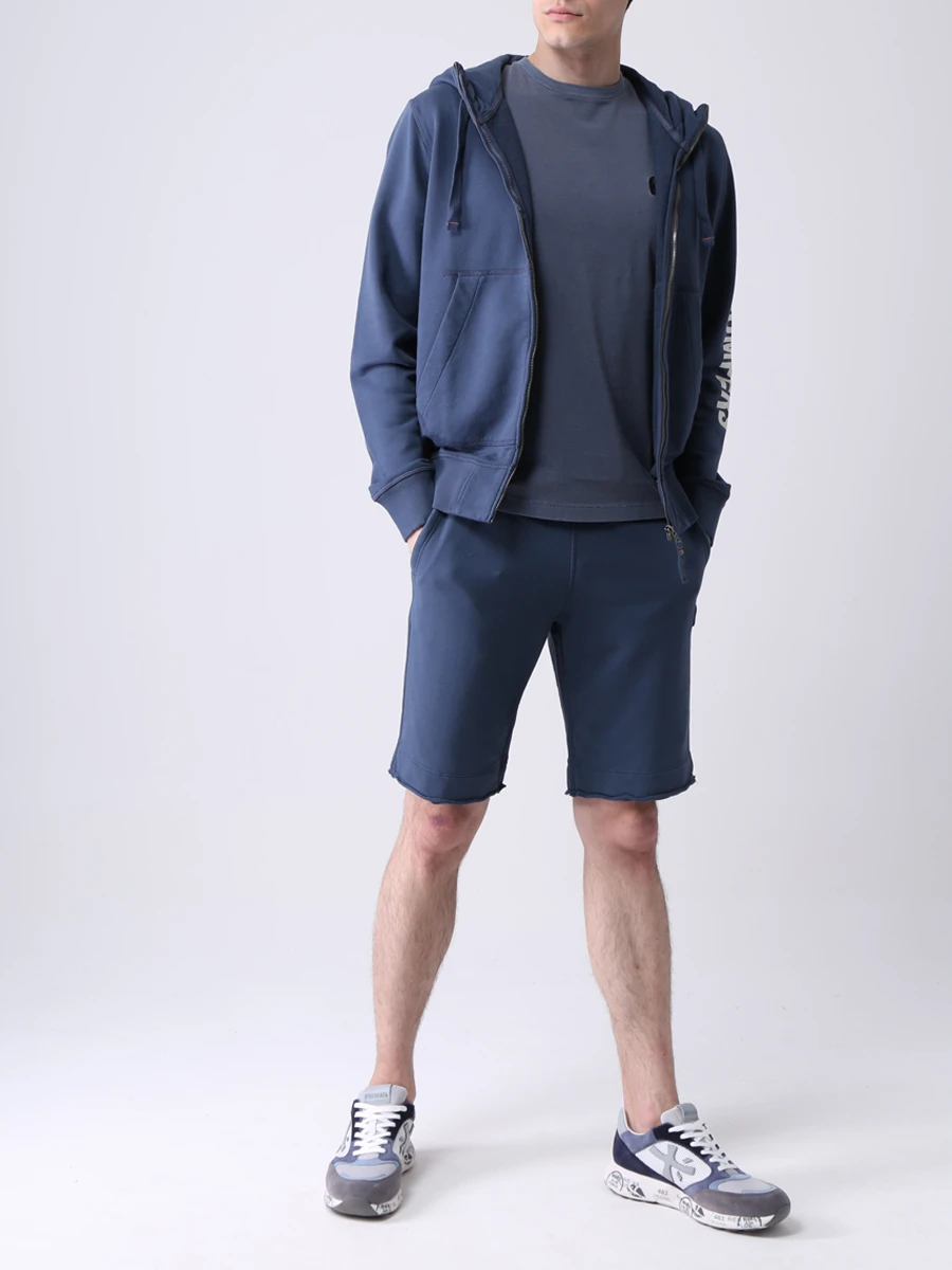 Толстовка на молнии с принтом