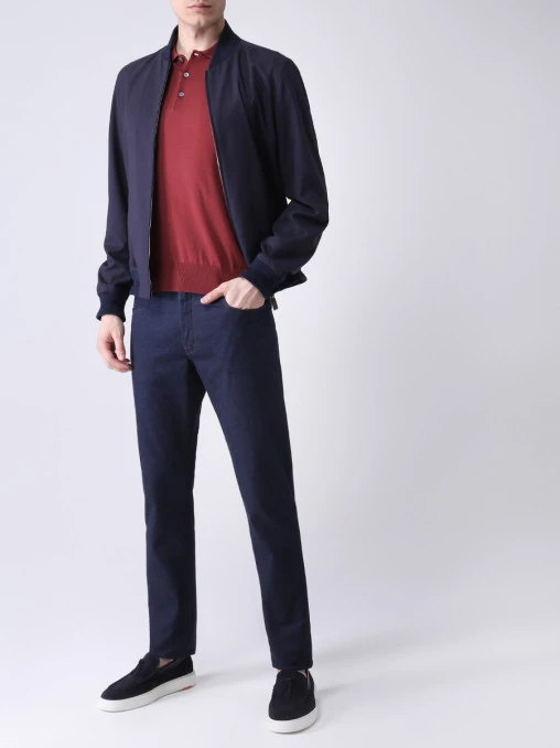 Куртка-бомбер шерстяная CANALI