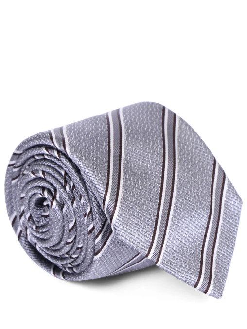 Галстук шелковый в полоску CANALI