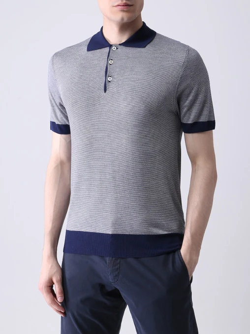 Поло однотонное CANALI