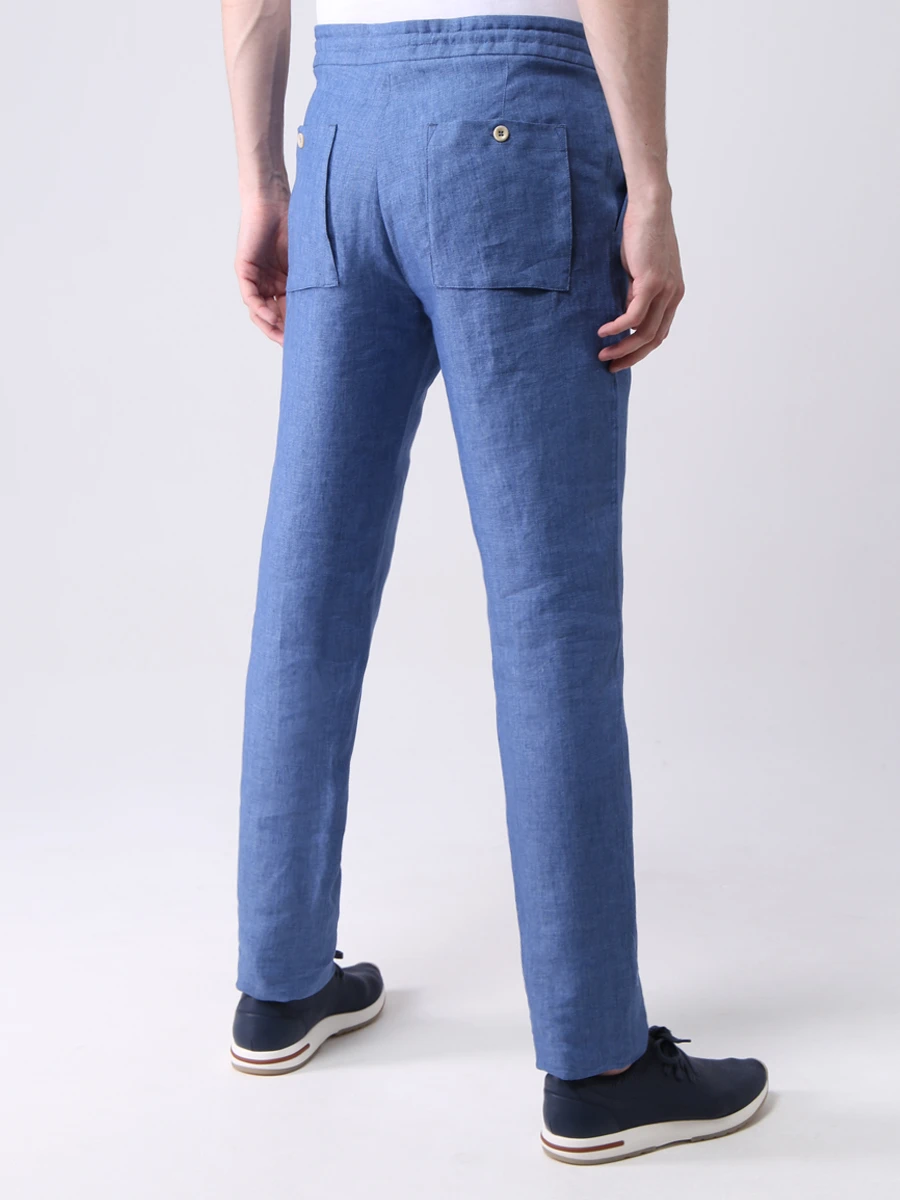 Брюки льняные на кулиске