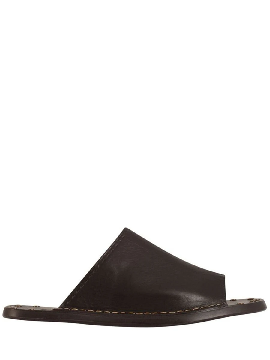 Шлепанцы кожаные