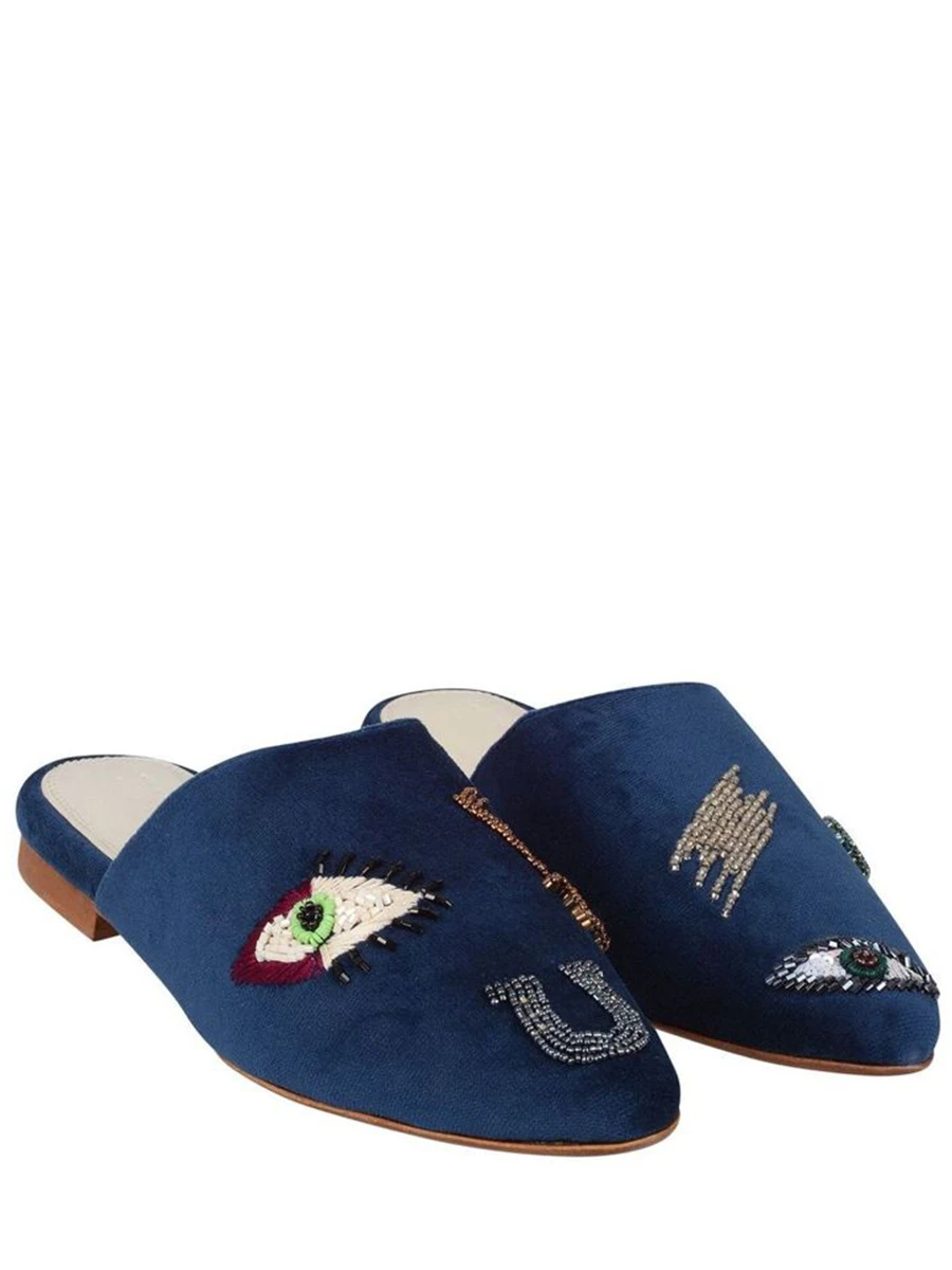 Мюли с принтом