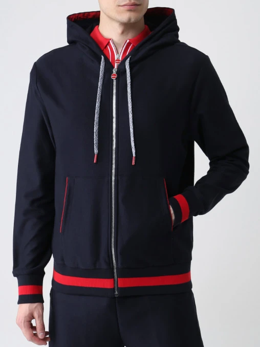 Костюм хлопковый с принтом KITON