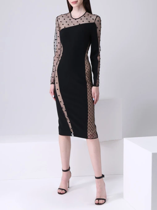 Платье с сеткой STELLA MCCARTNEY