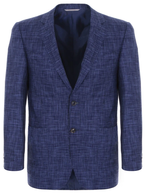 Пиджак из шерсти и шелка CANALI