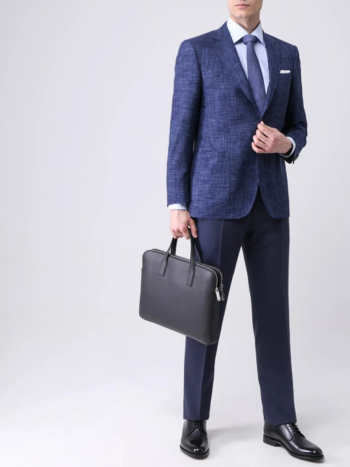 Пиджак из шерсти и шелка CANALI